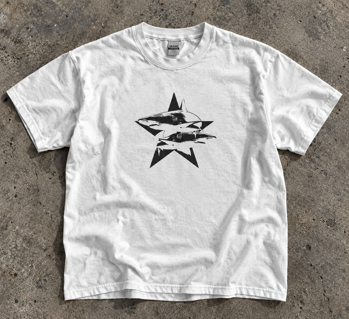 Shark Star Graphic Tee