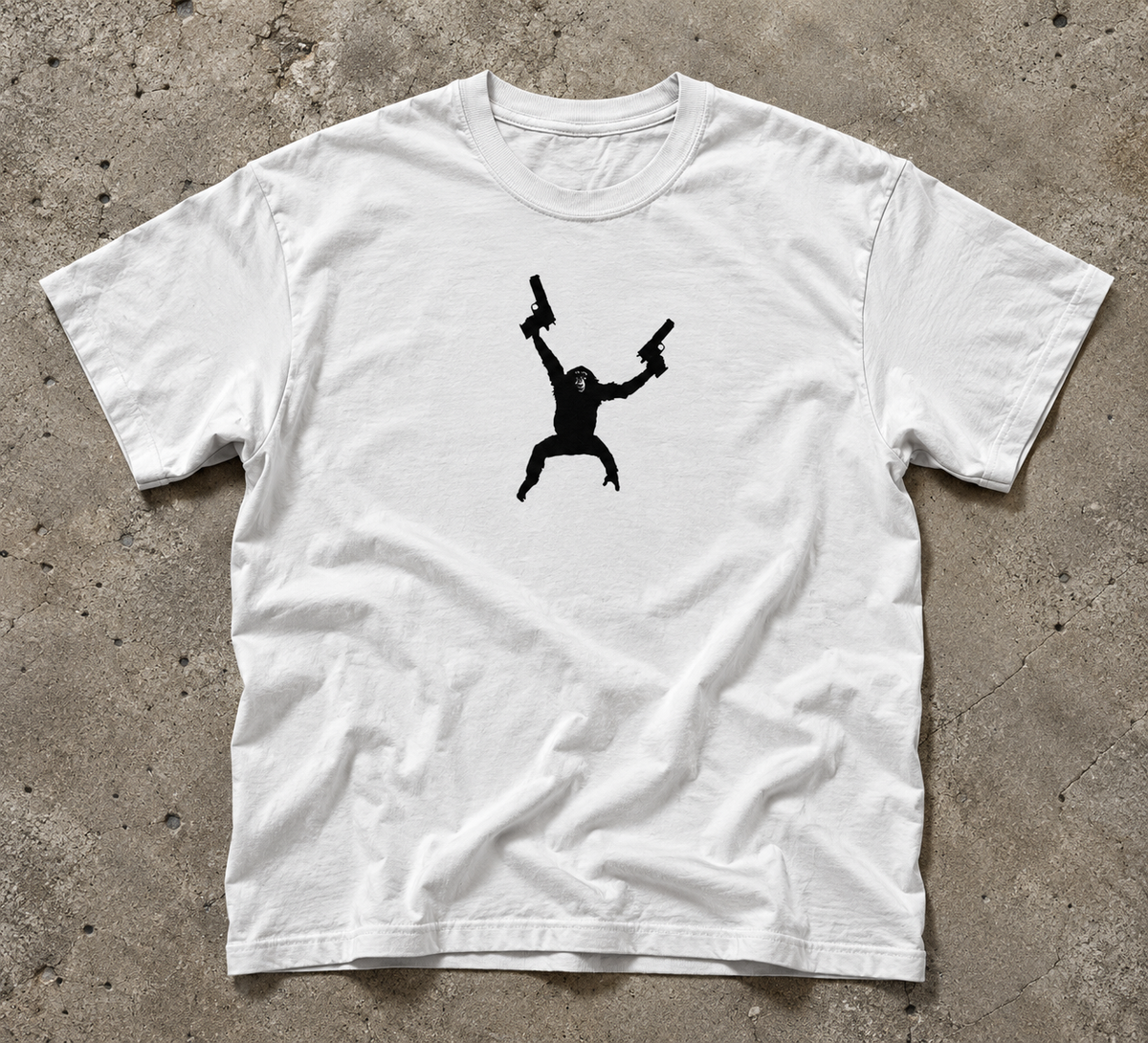Armed Monkey Graphic Tee