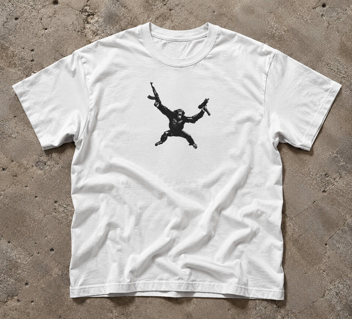 Armed Chimp Graphic Tee
