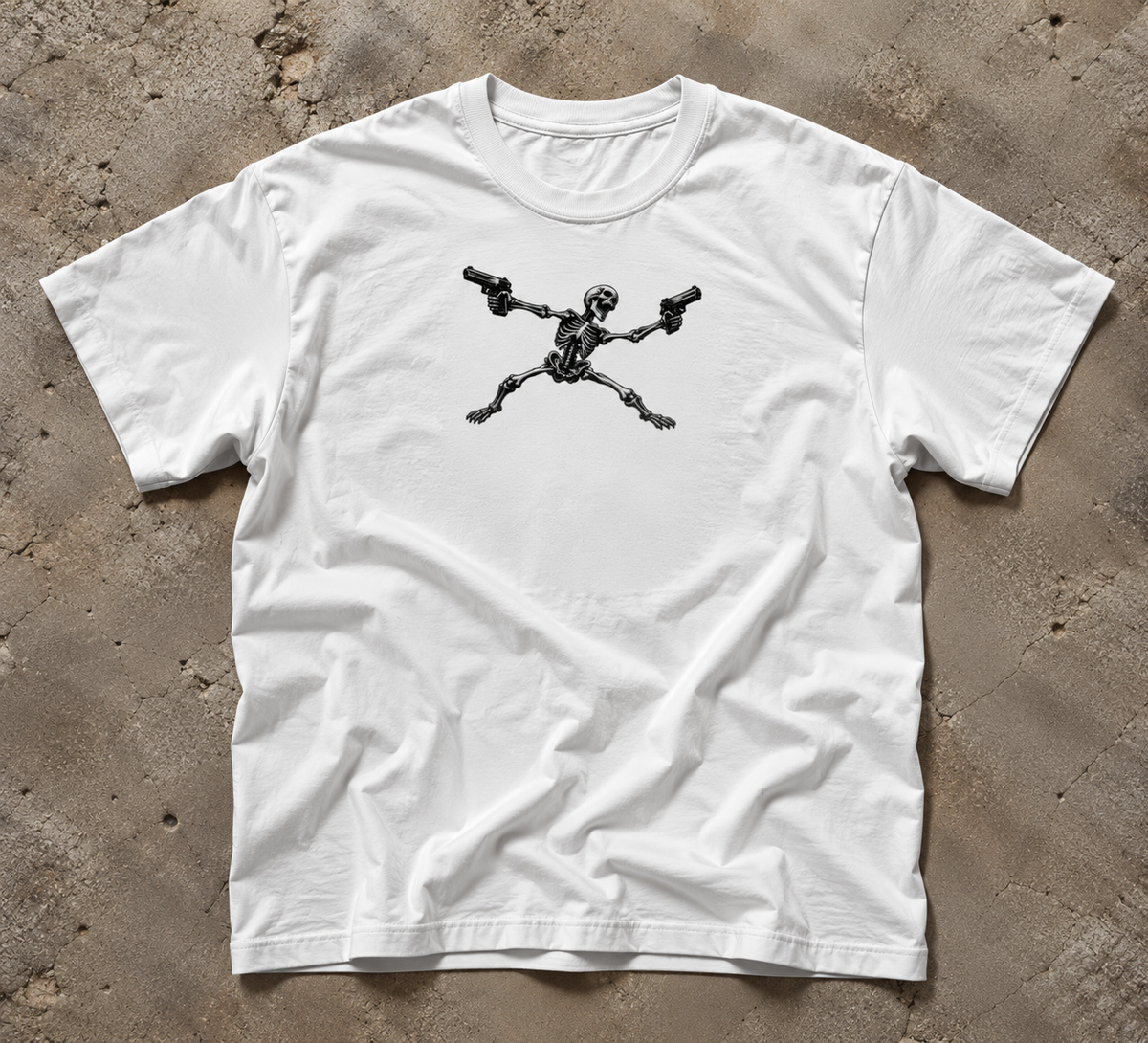 Armed Skeleton Graphic Tee