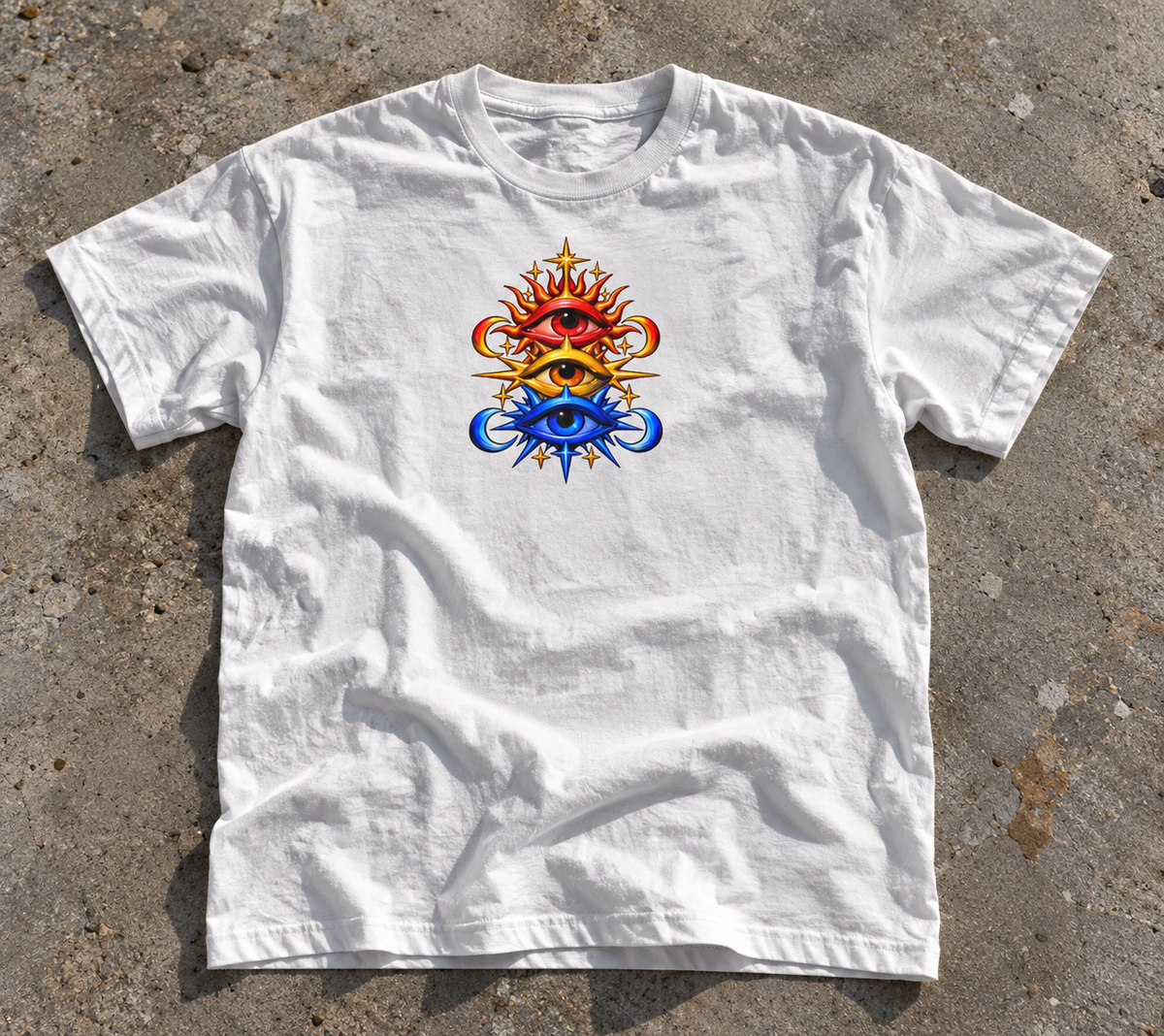 Celestial Triple Eye Graphic Tee