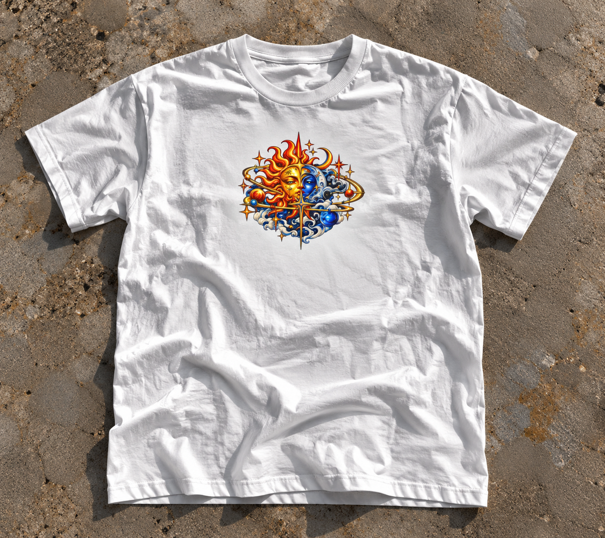 Celestial Sun & Moon Graphic Tee
