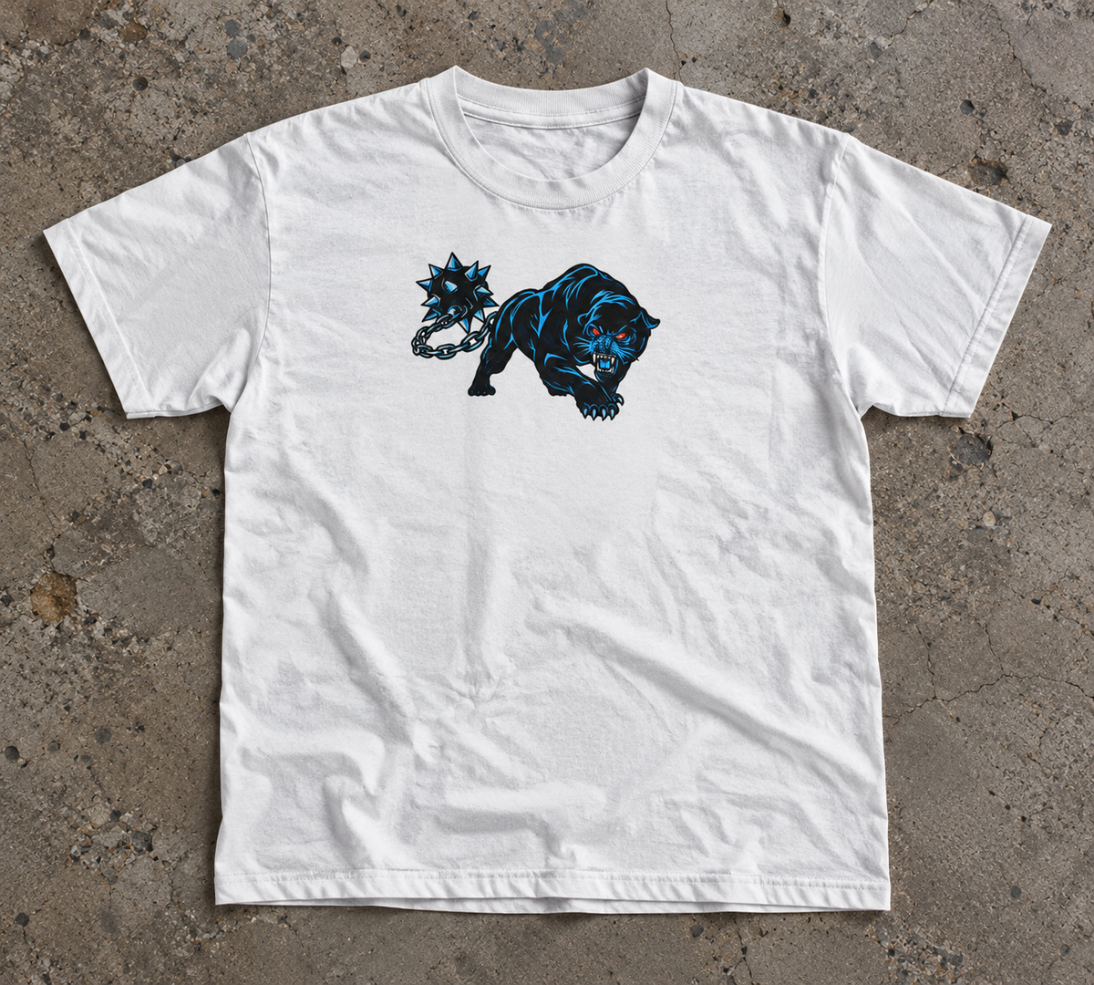 Blue Panther Chain Graphic Tee